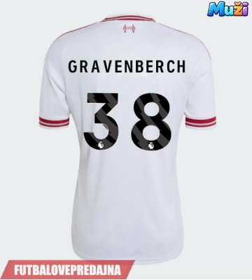 Lacne Muži Futbalové dres Liverpool Ryan Gravenberch #38 2026-27 Krátky Rukáv - Preč